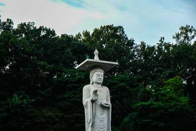 Statue in der Tempelanlage