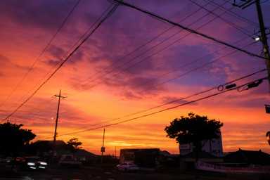 Noch mehr farbigen Sonnenuntergang