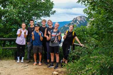 Die Wandergruppe mit mir