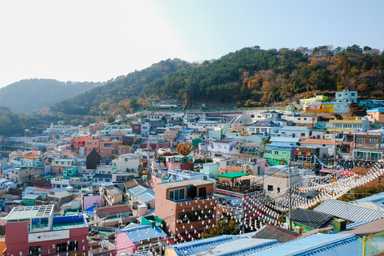 Ausblick auf die Gamcheon Cultural Village