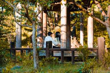 Anscheinend gehen viele Pärchen nach Nami-Island für schöne Fotos