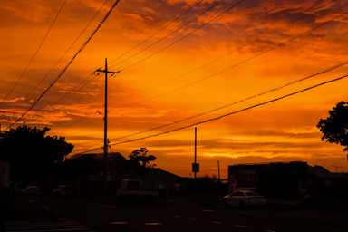 Spektakulärer Sonnenuntergang