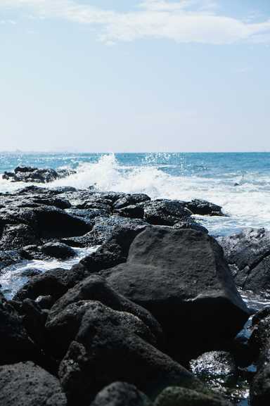 Steinstrand in Jeju