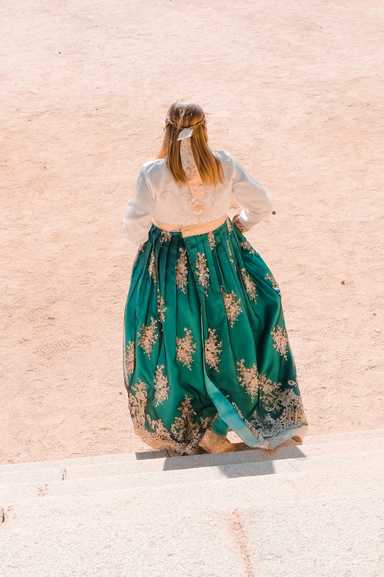 Cajsa auf dem Rückweg