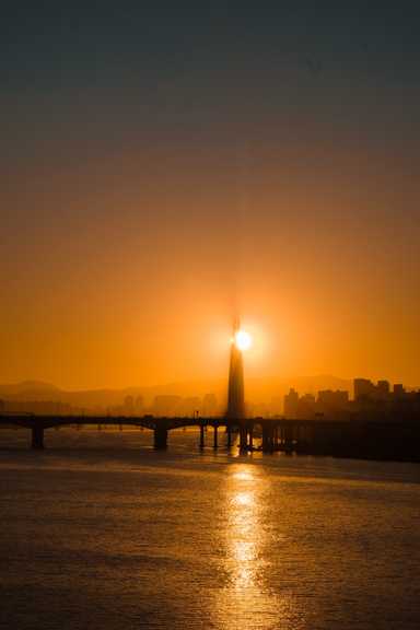 Sonnenaufgang am Hanriver