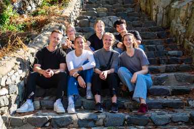 Die Reisegruppe auf Yeongdo am Sonntag